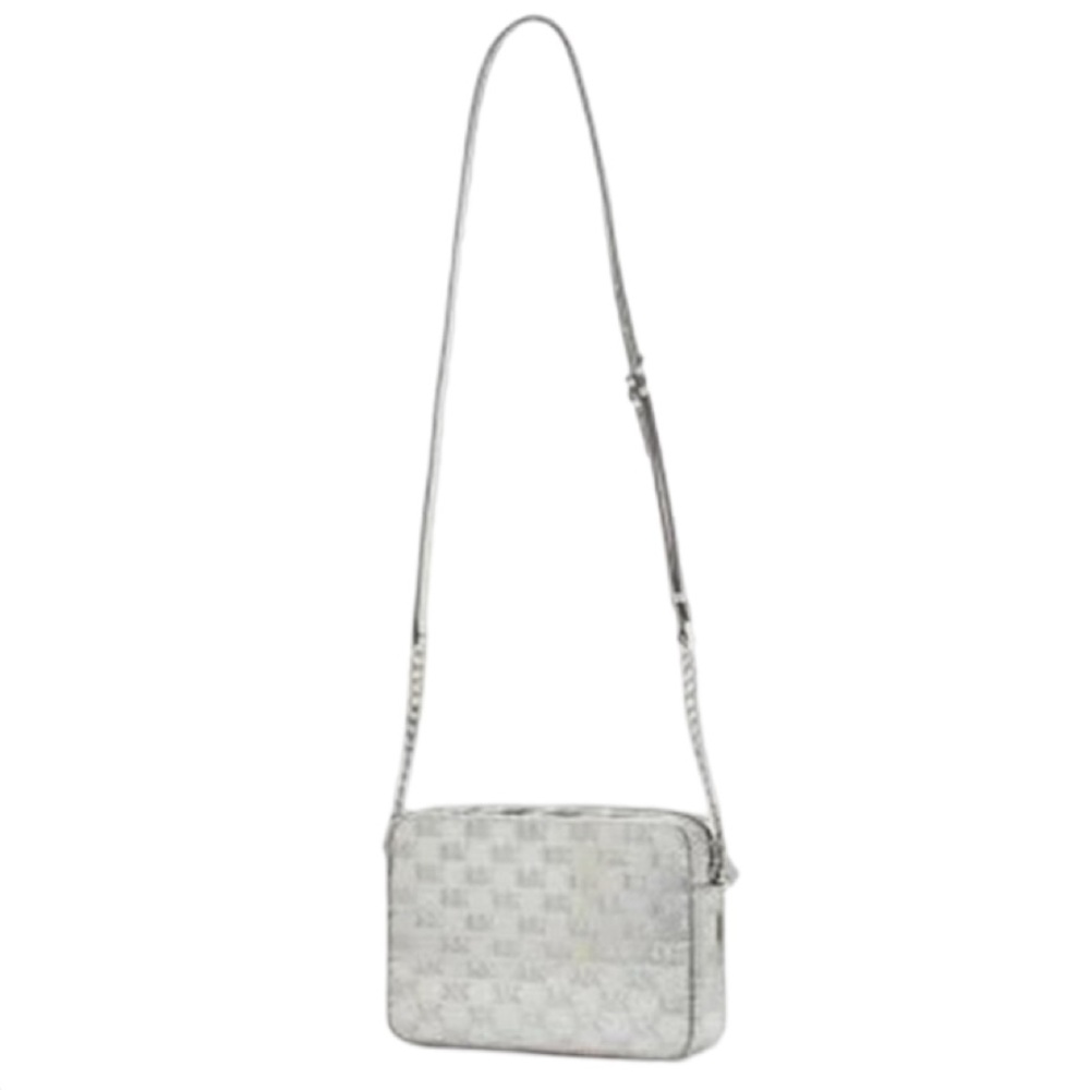 MICHAEL KORS Jet Set Large East West Crossbody &Card Holder Gift Box Silver - Picture 4 of 10